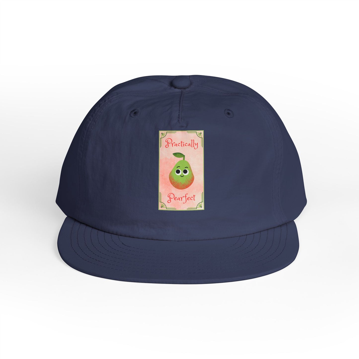 Surf Cap with 'Perfectly Pear' Design - Fun Beachwear, Summer Accessory, Gift Hat for Surfers, Casual Outfit, Beach Party Essential