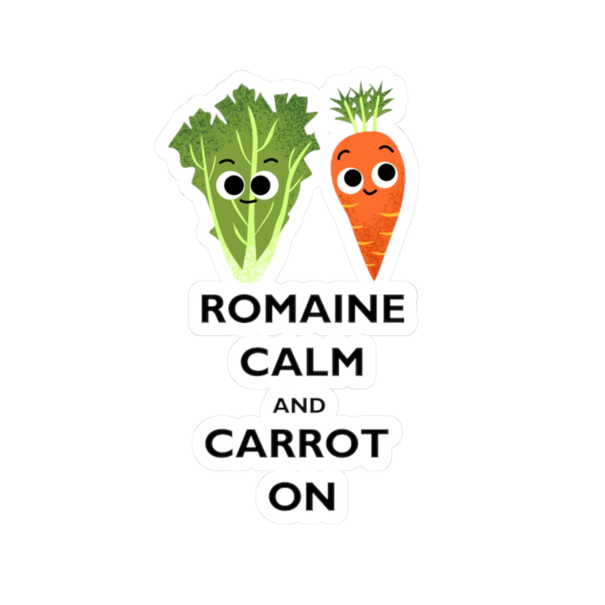Playful Vegetable Kiss-Cut Stickers - Fun Kitchen Decor, Cute Pun Sticker, Home Office, Party Favors, Motivational Gifts