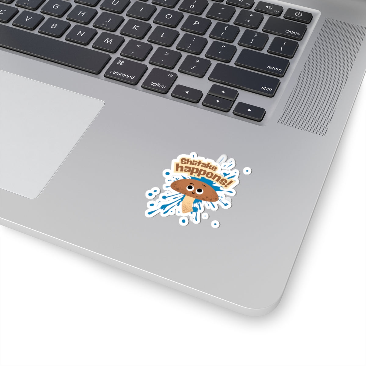 Funny Mushroom Kiss-Cut Stickers, Cute Shiitake Stickers for Laptops, Water Bottles, Gift for Plant Lovers, Humor Decor