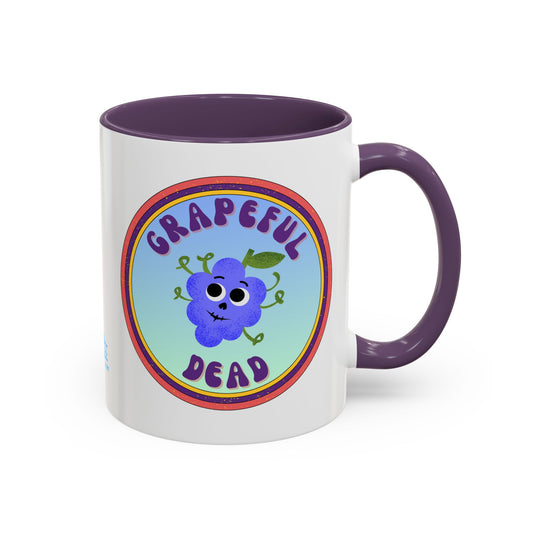 Grateful Dead Inspired Accent Coffee Mug, Fun Gift for Music Lovers, Unique Home Decor, Vibrant Coffee Mug, Collectible Gift for Occasions