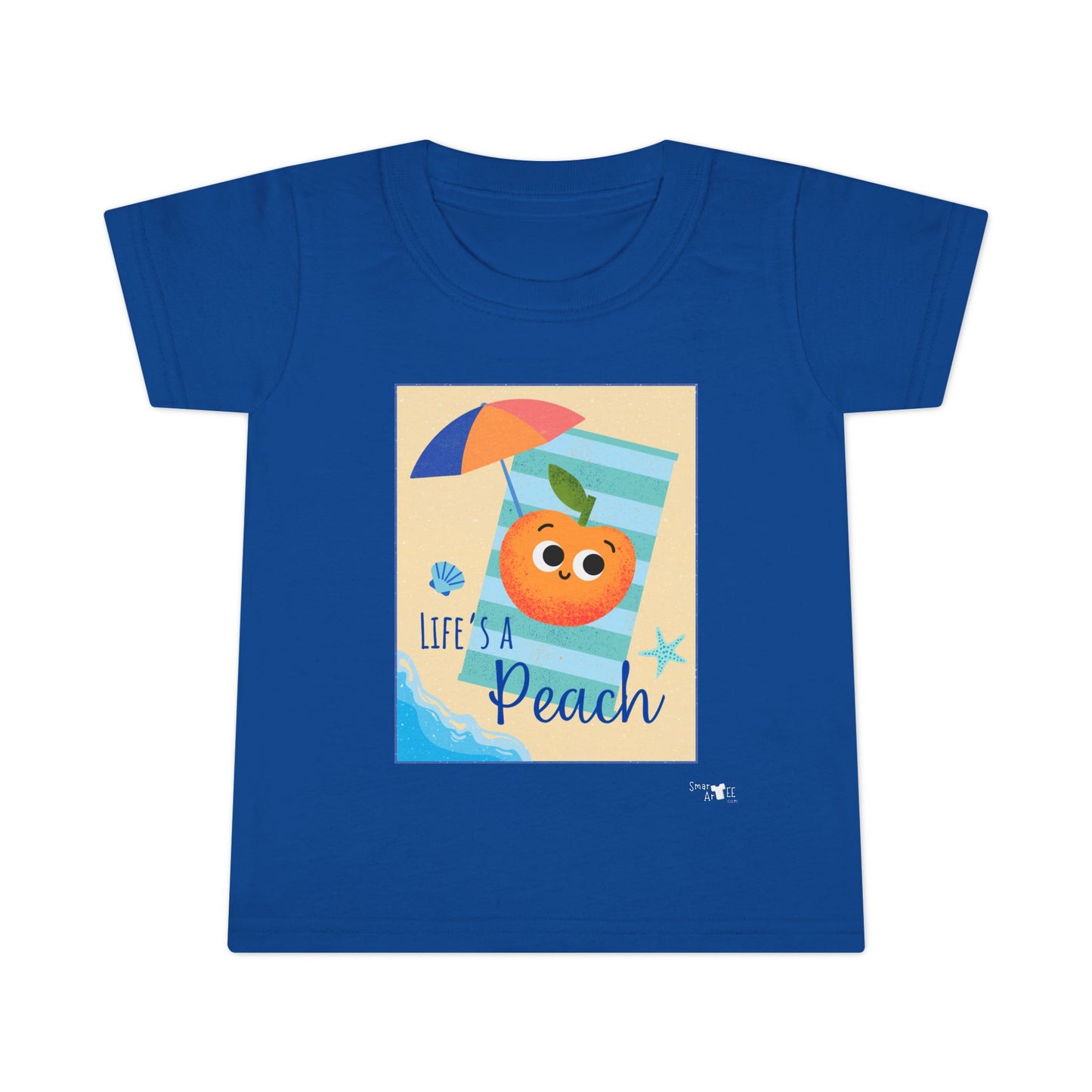 Toddler Summer Shirt - Life is a Peach Design, Cute Kids Tee, Beachwear, Summer Outfit, Family Vacation Shirt, Toddler Apparel