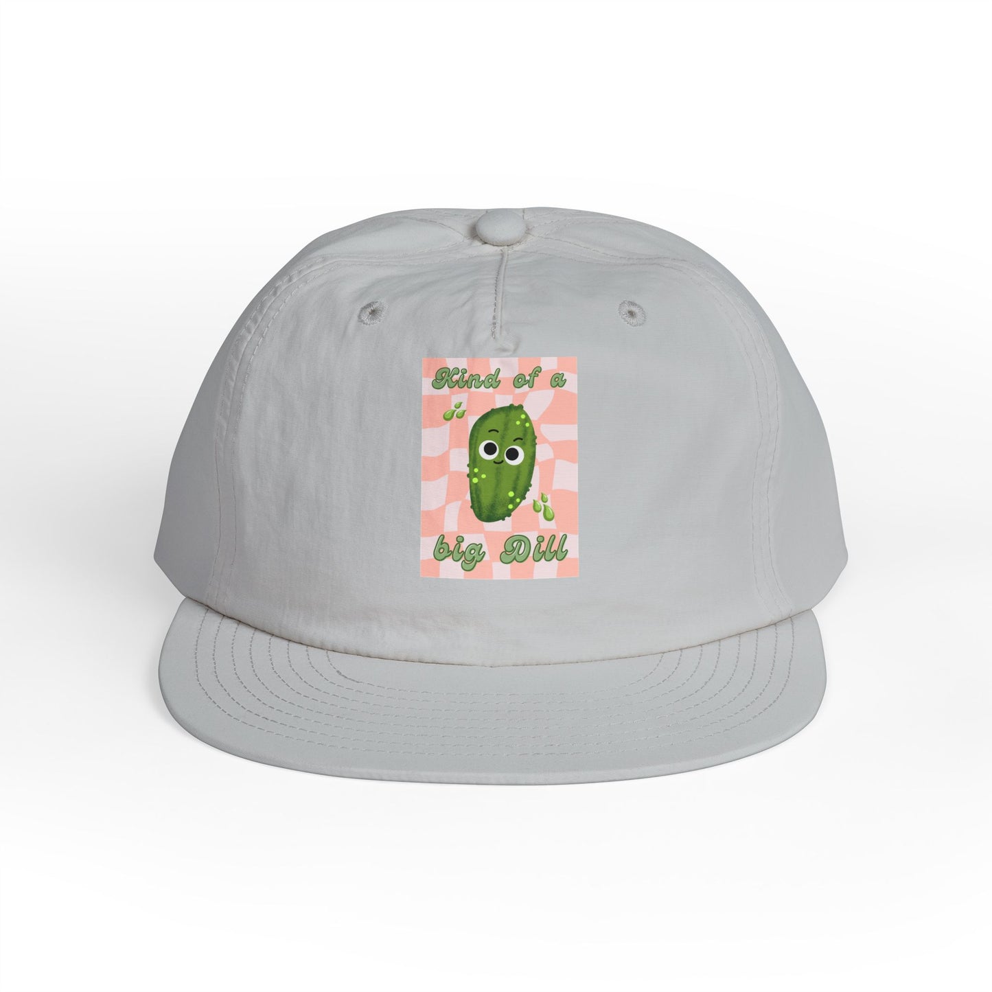 Funny Surf Cap with Cute Dill Pickle Design, Summer Hat for Beach Lovers, Ideal Gift for Foodies, Great for BBQs and Parties
