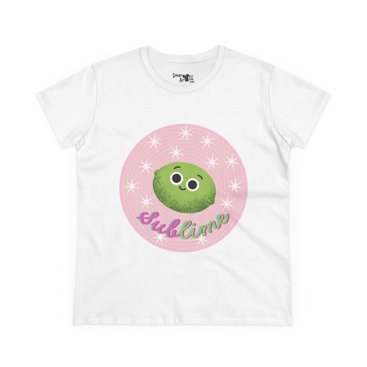 Sublime Women's Midweight Cotton Tee, Funny Fruit Pun T-Shirt, Girls Clothing, Gift Idea