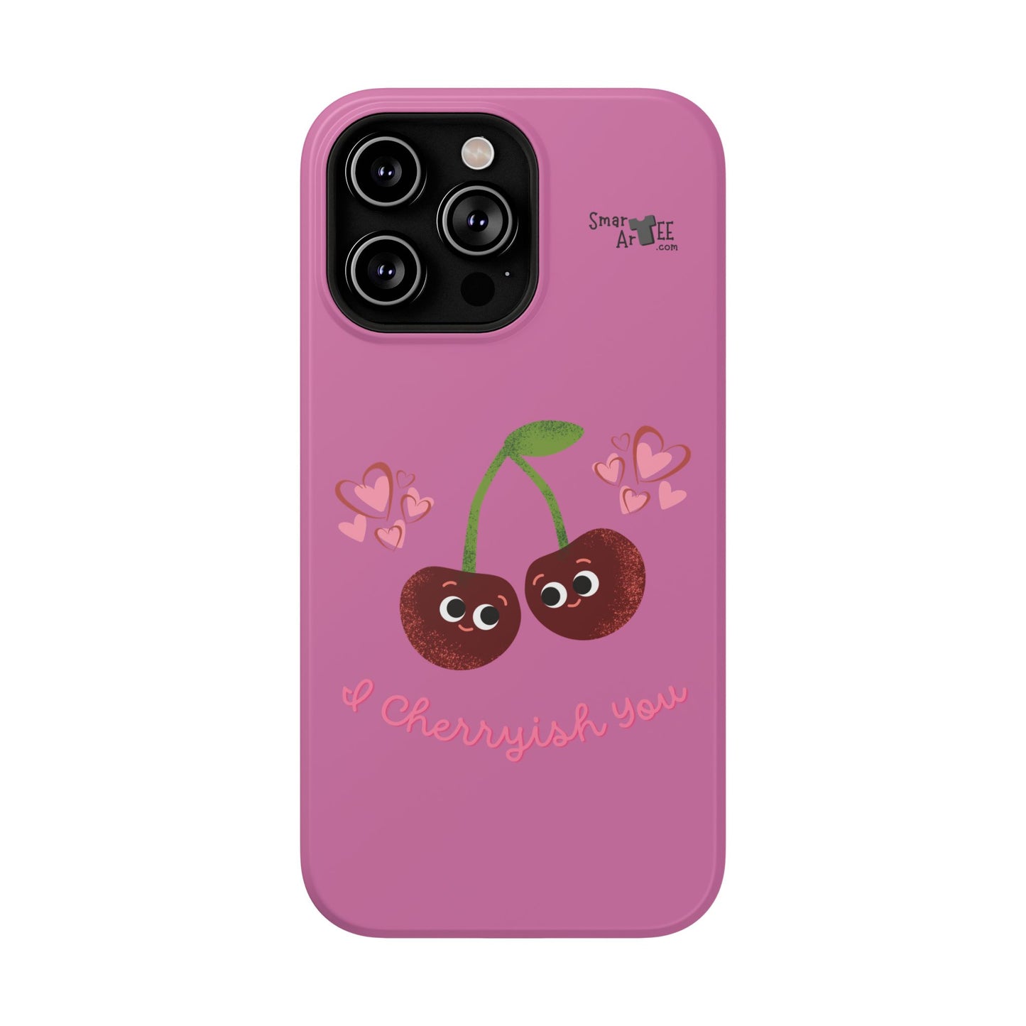 Cute Cherry Impact-Resistant Phone Case, Cherry Phone Cover, Valentine's Gift, Cute Phone Accessories, Sweetheart Case, I Cherryish You