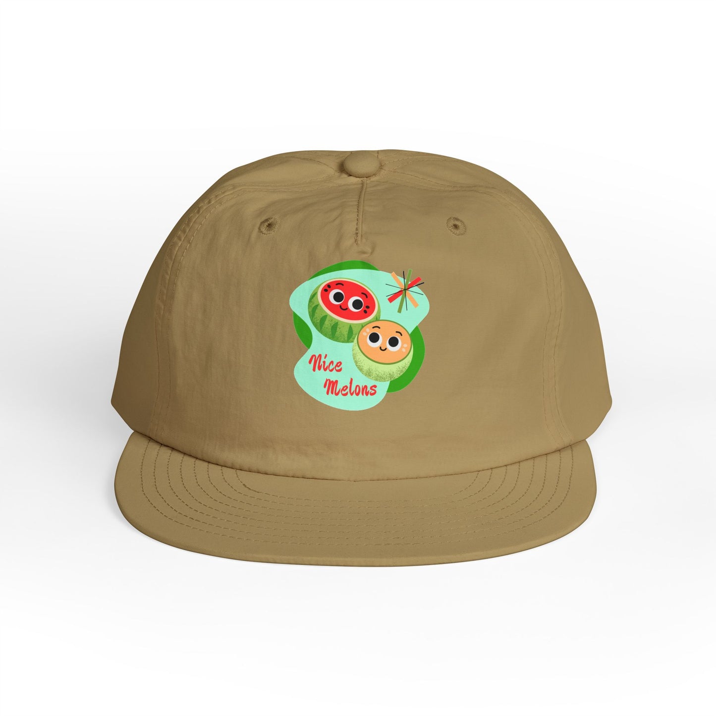 Cute Surf Cap, Summer Hat, Beach Cap, Funny Cap, Gift for Surfers, Nice Melons Graphic