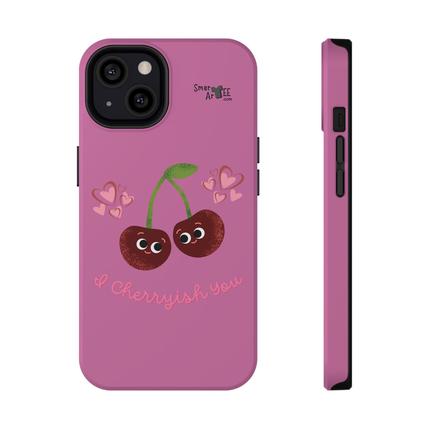 Cute Cherry Impact-Resistant Phone Case, Cherry Phone Cover, Valentine's Gift, Cute Phone Accessories, Sweetheart Case, I Cherryish You