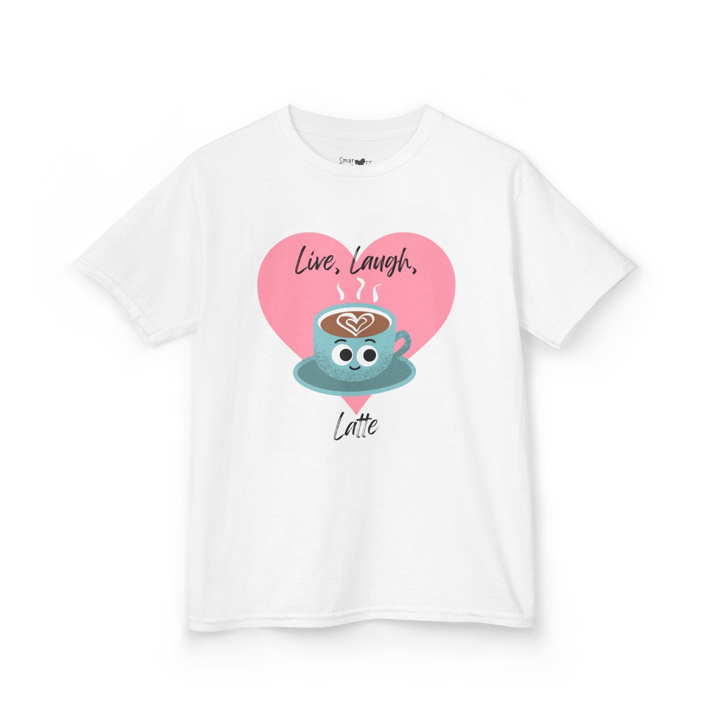 Cute Latte Kids Tee, Kids Cotton Shirt, Coffee Lover Shirt, Live Laugh Love Tee, Fun Gift for Kids