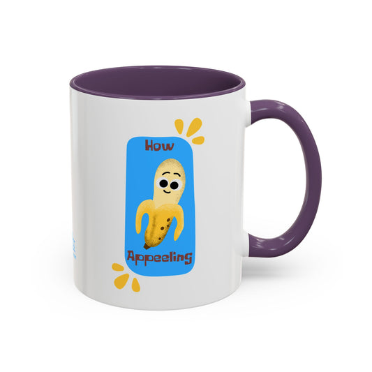 Fun Banana Design Coffee Mug - How Appeeling, Cute Gift for Coffee Lovers, Quirky Kitchen Decor, Ideal for Birthdays and Celebrations