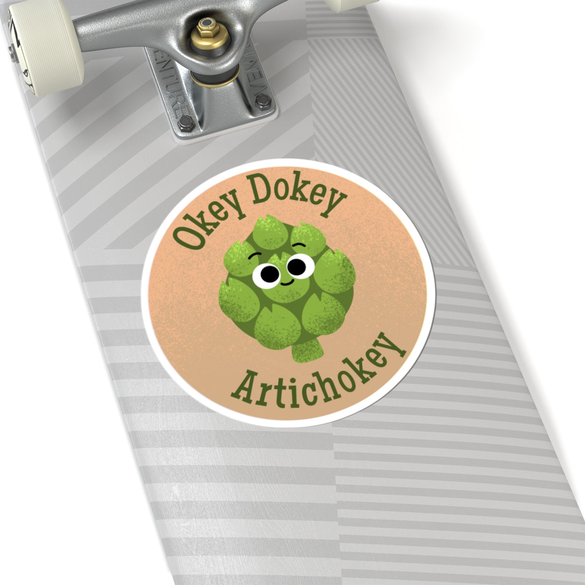 Playful Artichoke Kiss-Cut Stickers - Cute for Laptops, Water Bottles, Gifts, Party Favors, and Journals