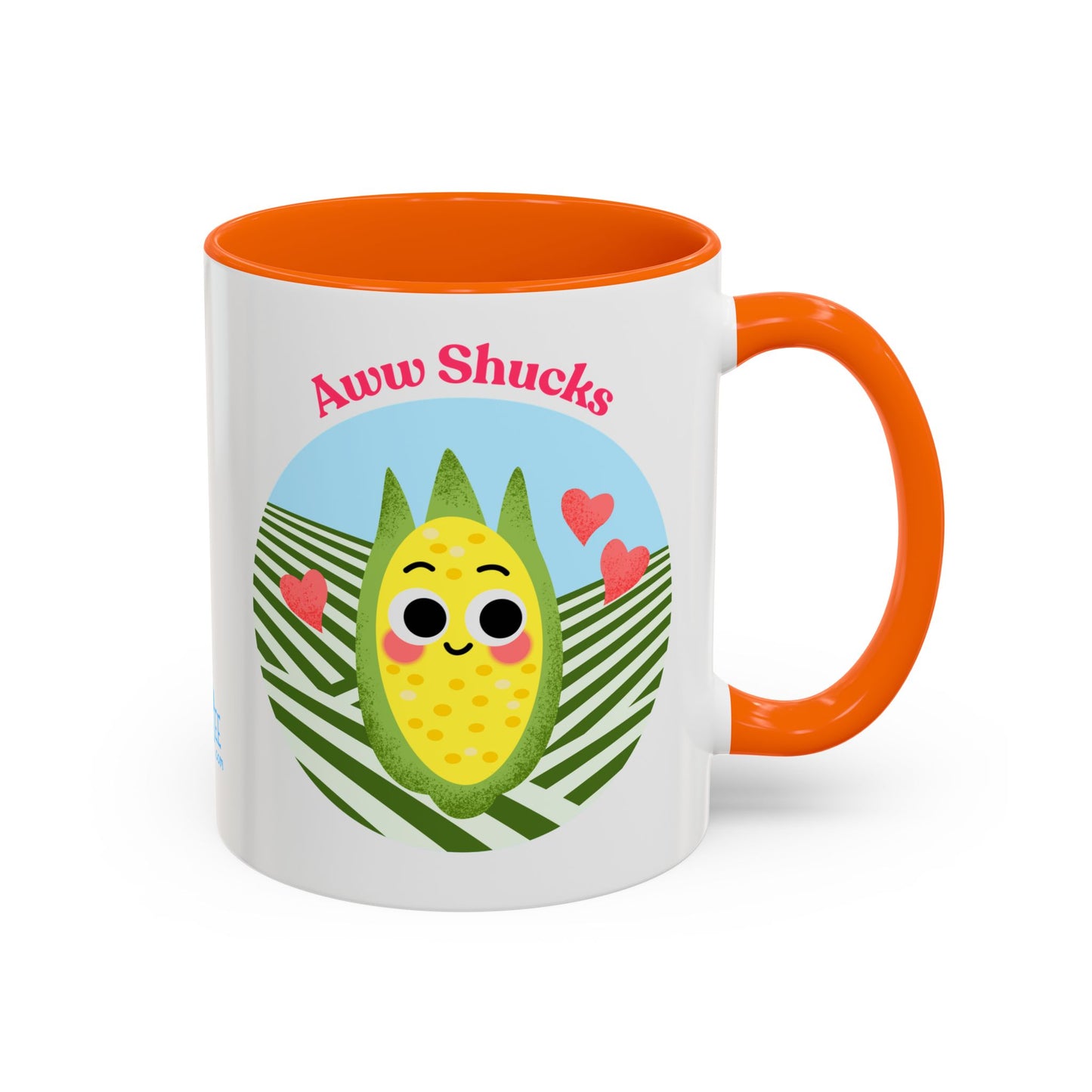 Cute Cartoon Accent Coffee Mug - Aww Shucks Happy Corn Design, Gift for Veggie Lovers, Funny Kitchen Decor, Eco-Friendly [...]