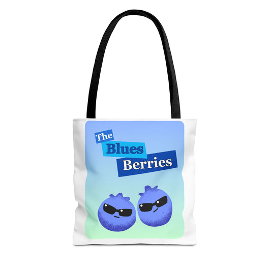 Sassy Blues Berries Tote Bag | Fun Berry Art, Grocery Shopping, Beach Day, Gift for Berry Lovers, Eco-Friendly Bag