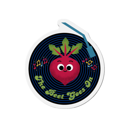 Playful Die-Cut Magnets - Whimsical Beet Design for Home Decor, Unique Fridge Magnet, Gifts, Kids' Rooms, and Fun Collectibles