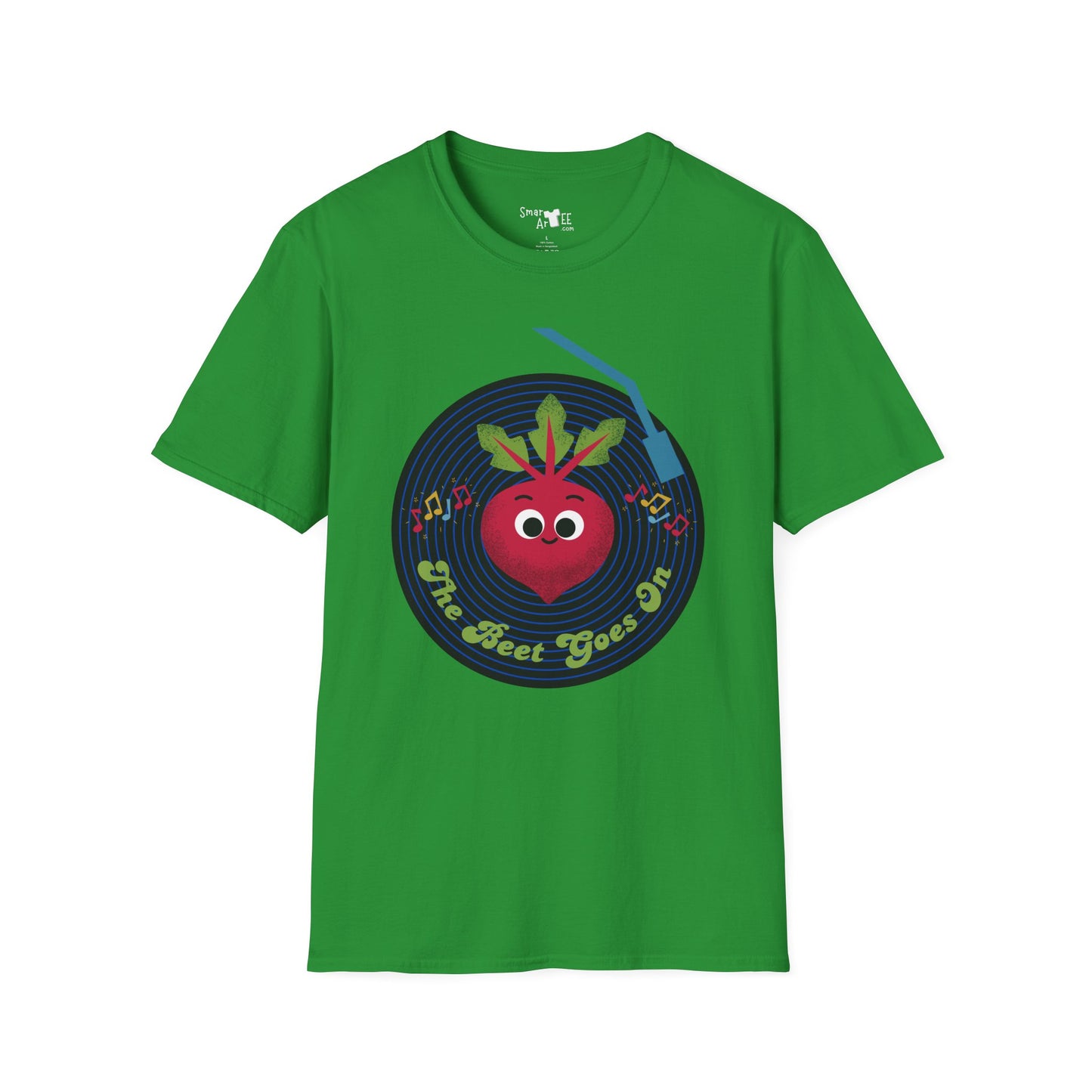 Fun and Whimsical Beet-Themed Unisex Softstyle T-Shirt, Perfect Gift for Fun Lovers, Music Enthusiasts, and Gardeners