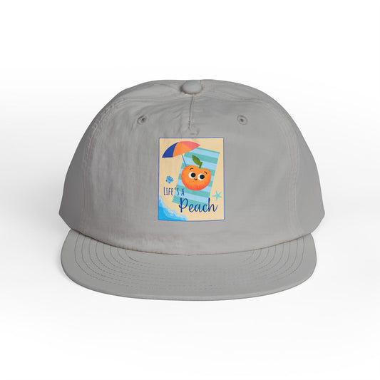 Life's a Beach Pun Surf Cap - Fun Beach Hat, Summer Accessory, Gift for Surfers, Cute Vacation Cap, Beach-Themed Apparel