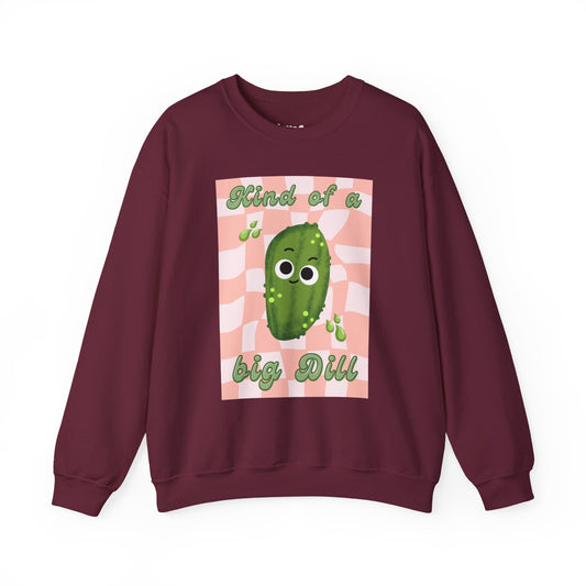 Whimsical Pickle Pun Sweatshirt, Funny Cozy Vegetable Pun Sweatshirt, Whimsical Gift Ideas, Fun For All