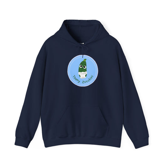 Funny Zucchini Hoodie, Cute Unisex Pullover, Vegetable Humor Apparel, Perfect Gift for Foodies, Fall Fashion Hoodie