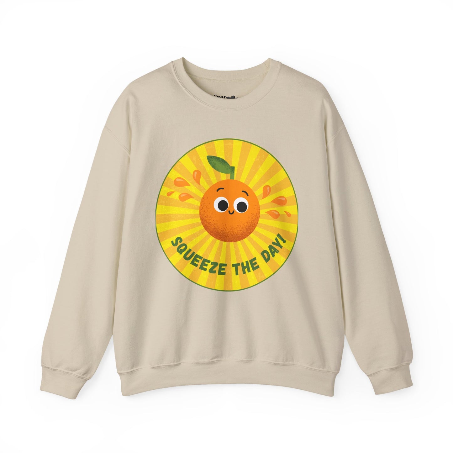 Squeeze the Day Sweatshirt, Cute Crewneck Gift, Citrus Theme Apparel, Comfortable Fall Outfit, Unisex Casual Wear