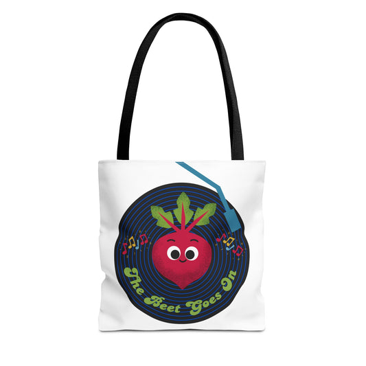 Musical Beet Tote Bag - Stylish Eco-Friendly Shopper, Fun Gift for Veggie Lovers, Perfect for Grocery Runs, Festivals, and Birthdays