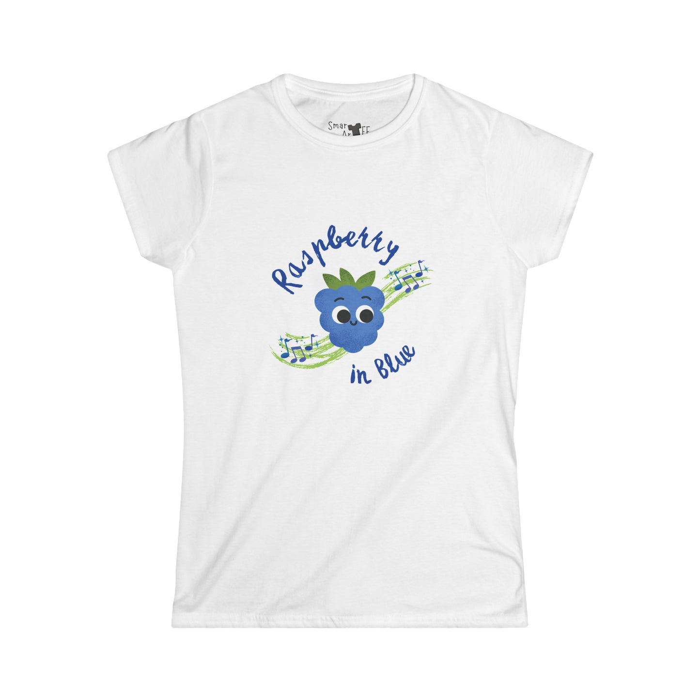 Raspberry in Blue Rhapsody Shirt for Music Lovers - Women's Tee, Funny Pun T-Shirt,