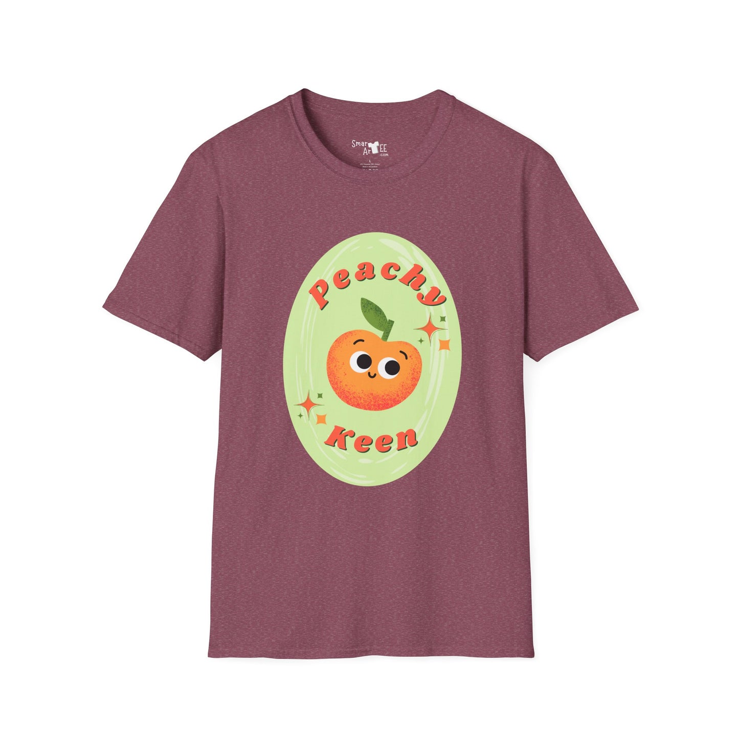 Peachy Keen Unisex Softstyle T-Shirt | Cute Fruit Tee | Fun Summer Apparel | Gift for Friends | Casual Outfit