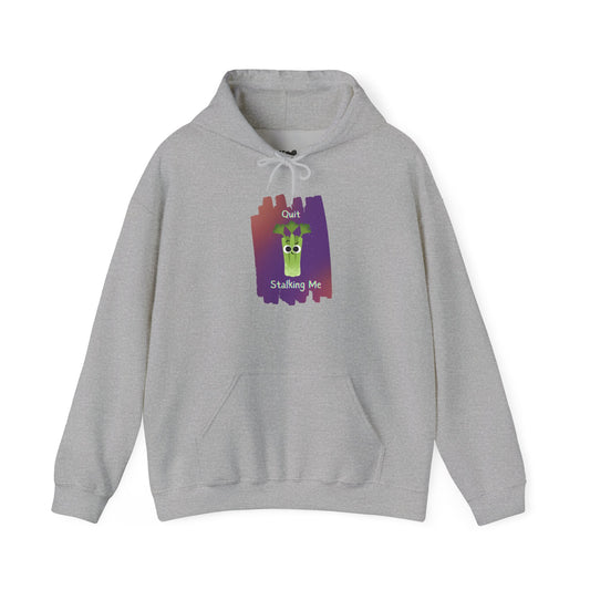 Funny Graphic Hoodie - 'Quit Stalking Me' Unisex Pullover, Cozy Gift for Friends, Unique Humor Apparel, Casual Wear