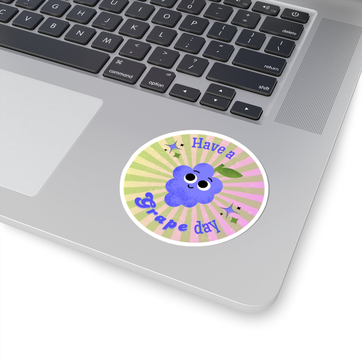 Have a Great Day- Grape Themed Kiss-Cut Stickers, Cute Laptop Decals, Fun Gifts for Kids, Positive Vibe Stickers, Seasonal Decor