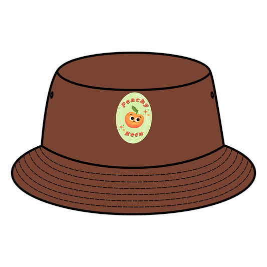 Fun Peachy Pun Bucket Hat - Summer Accessory, Beachwear, Festival Hats, Casual Style, Gift for Friends