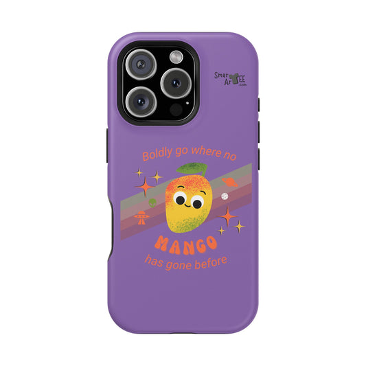 Star Trek Themed Mango Pun Phone Case, Impact-Resistant Case, Quirky Tech Accessory, Cute Phone Cover, Gift for Fruit Lovers