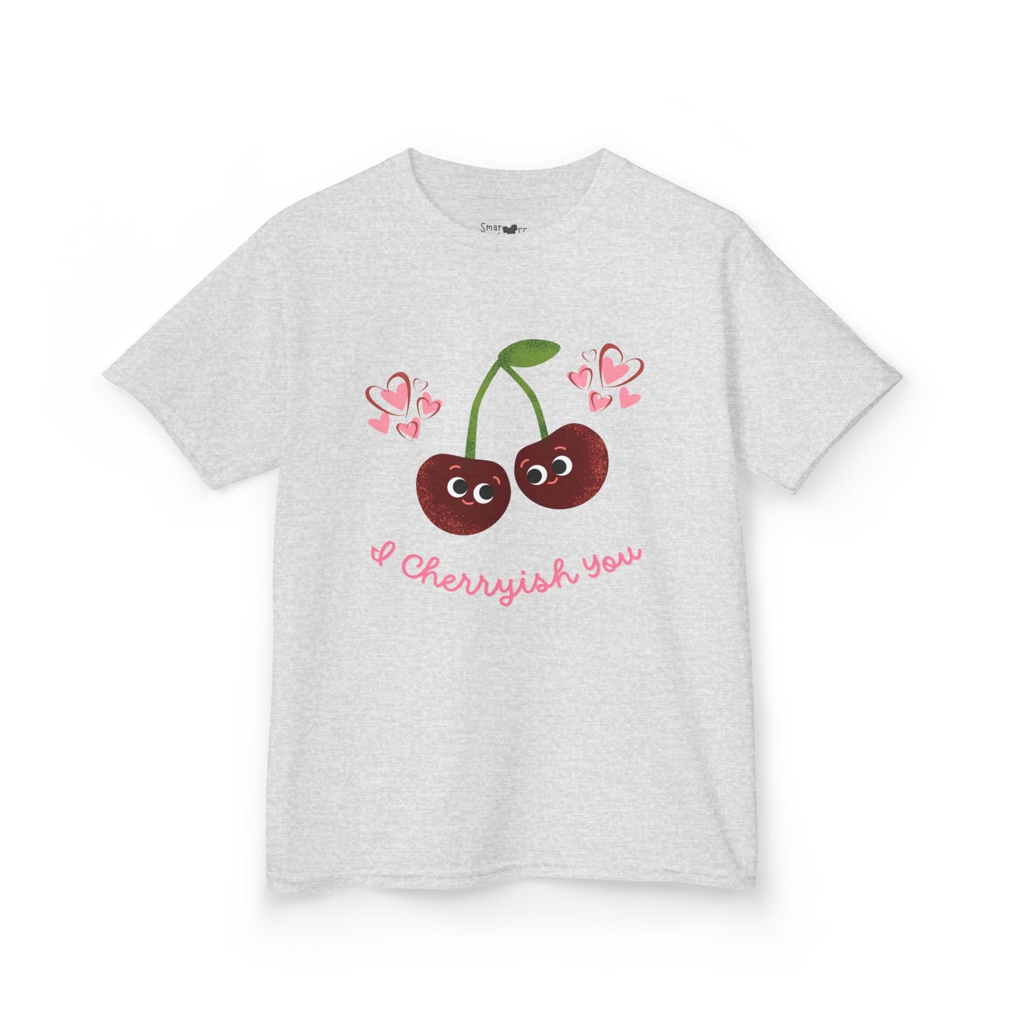 Cute Kids Cherry Shirt: I Cherish You Funny Pun Tee, Valentine's Gift, Birthday Outfit, Playful Everyday Wear, Soft Cotton Tee