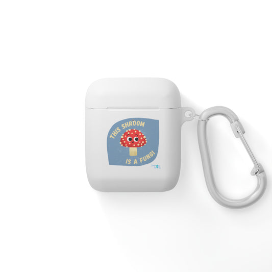 Cute Mushroom AirPods Case Cover, Fun Gift for Music Lovers, Personalized Accessory for AirPods, Shroom Design, Trendy Gadget Holder