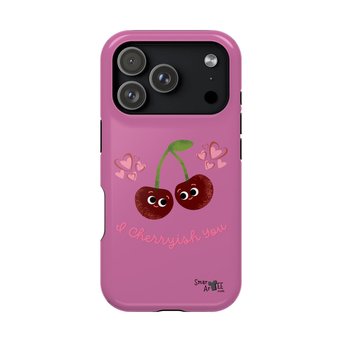 Cute Cherry Impact-Resistant Phone Case, Cherry Phone Cover, Valentine's Gift, Cute Phone Accessories, Sweetheart Case, I Cherryish You