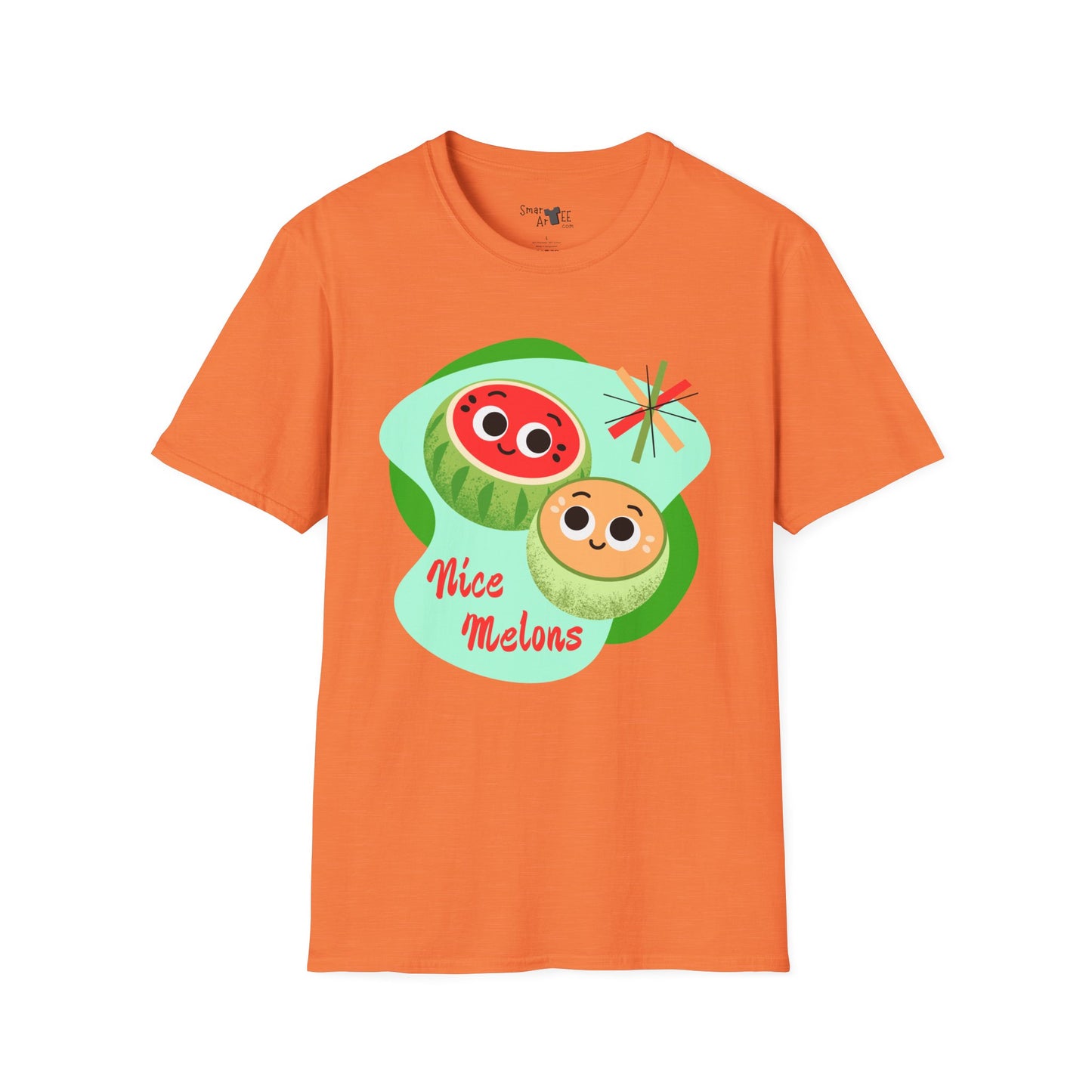 Cute & Fun 'Nice Melons' Unisex Softstyle T-Shirt - Perfect for Summer Vibes & Fruit Lovers, Great Gift Idea