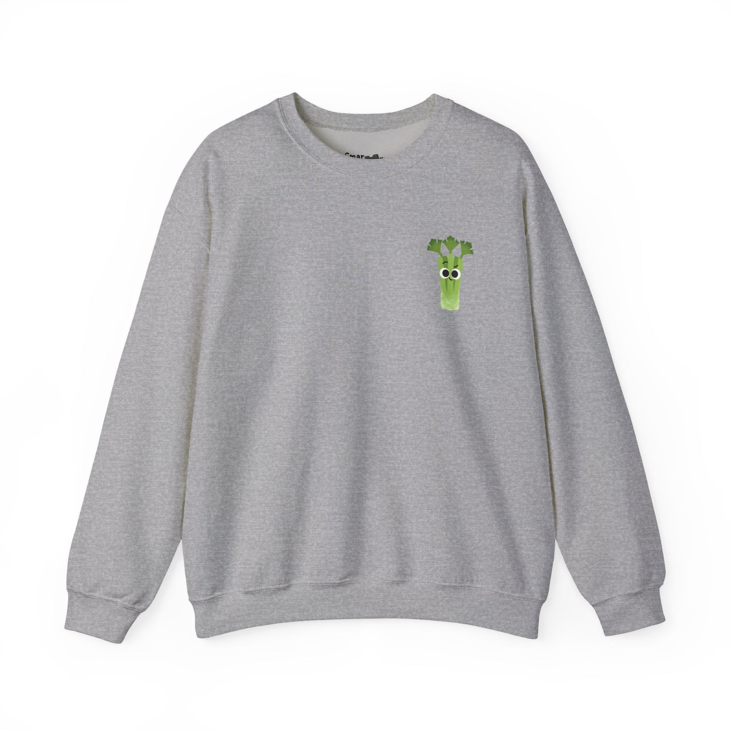 Funny Celery Stalk Pun Sweatshirt, Large Graphic on Back, Cute Celery Graphic on Front, Unisex Crewneck, Funny Sweatshirt, Casual Wear