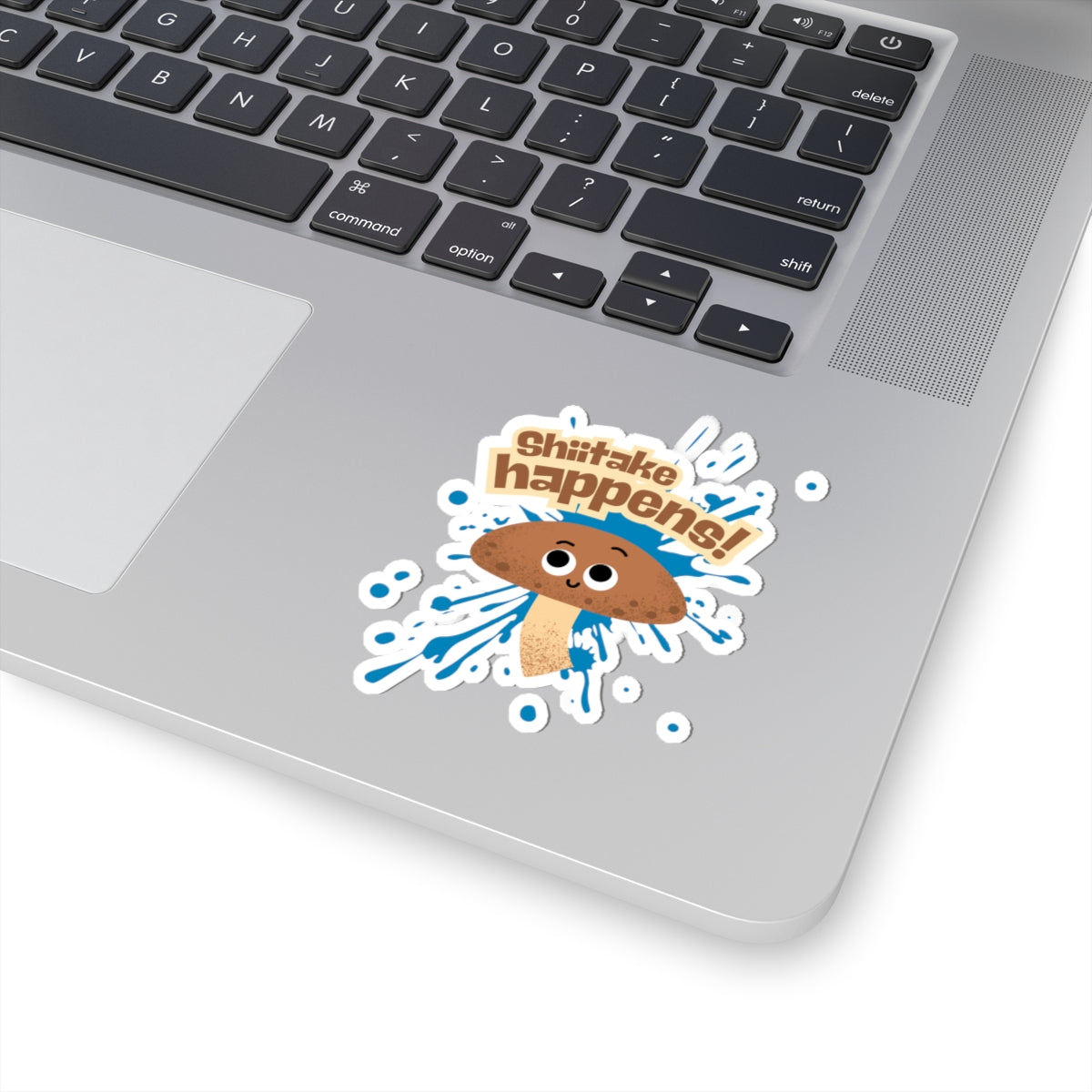 Funny Mushroom Kiss-Cut Stickers, Cute Shiitake Stickers for Laptops, Water Bottles, Gift for Plant Lovers, Humor Decor