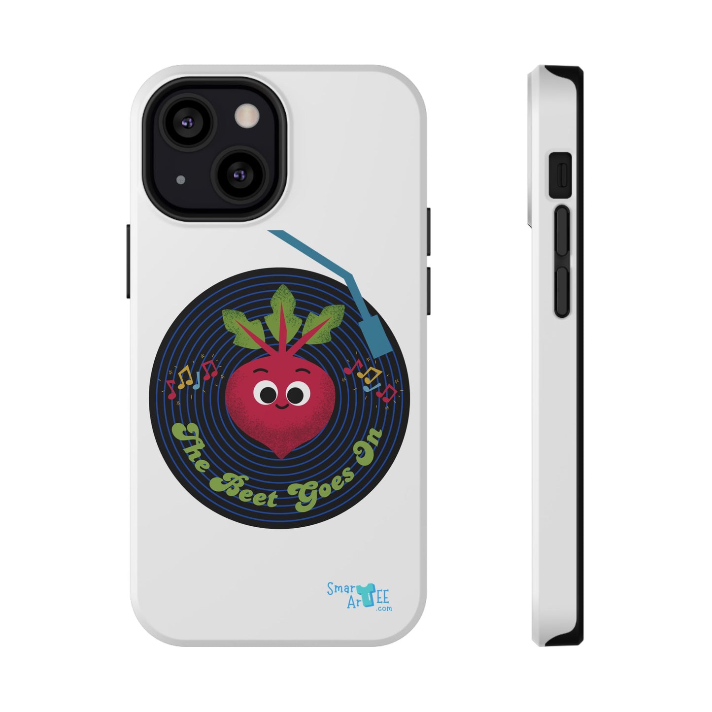 Fun Impact-Resistant Phone Cases - Unique Phone Accessories, Beet Pun Themed, Holiday Present